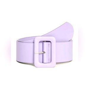 Lilac Purple Wide Statement Belt